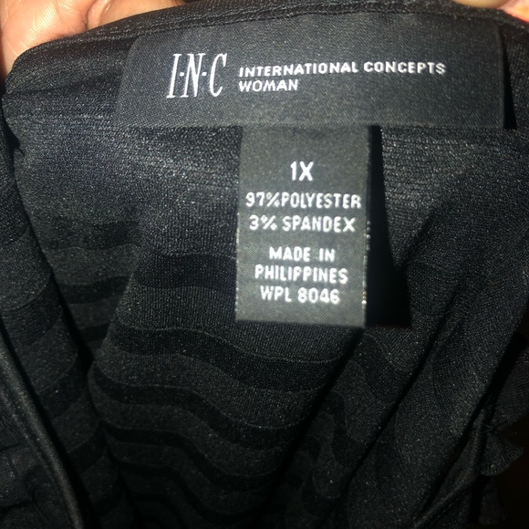 INC black ruffle tank top. Dressy Cute Sassy & NEW - Picture 4 of 6